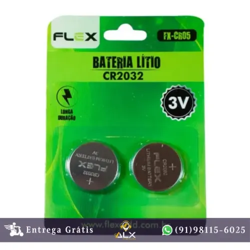 Cartela 2unid Bateria 3v Cr2032 Flex *ENTREGA GRÁTIS*