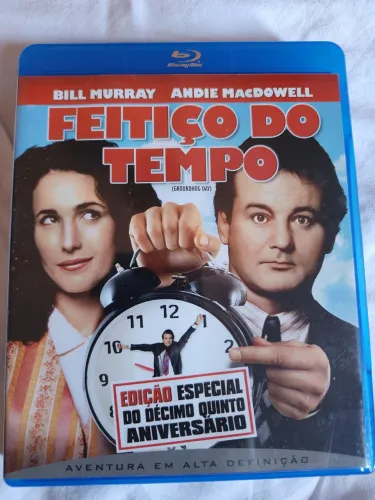 Blu Ray O Feitiço do Tempo dublado original Bill Murray