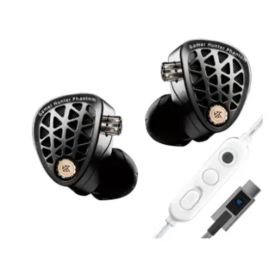 Fone de Ouvido Intra auricular KZ Phantom com Microfone e cabo usb-c
