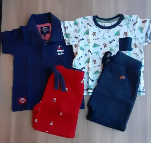 Kit 2 conjuntos de calor 1 ano