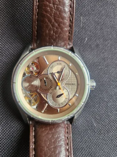 Relógio Fossil Twist Auto Quartz Original - Maquinário Aparente