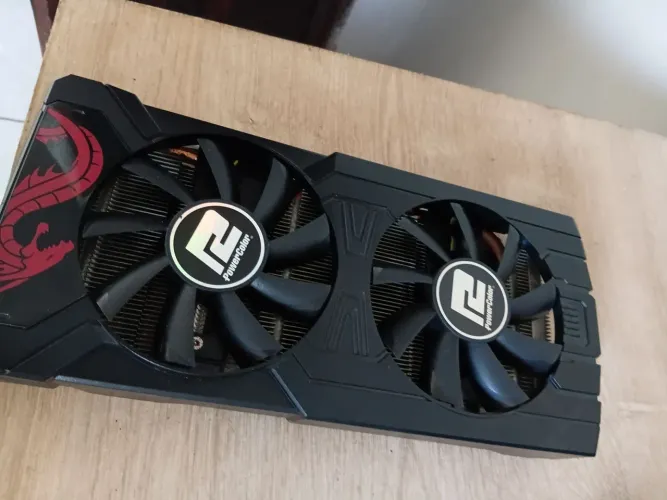 Dissipador completo da RX 570 PowerColor