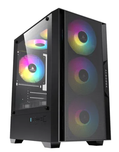 Gabinete Gamer Stratus, lateral em vidro, novo, lacrado, com garantia!