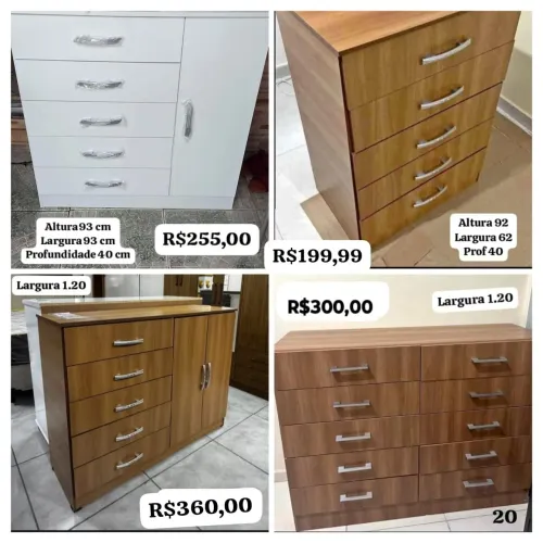 Cômoda com gavetas 