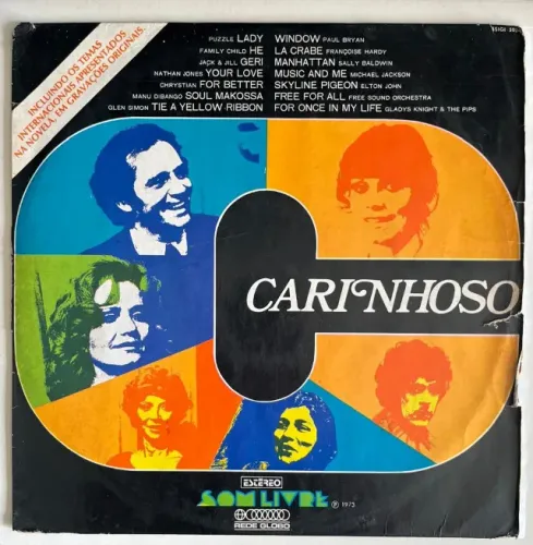 LP VINIL Carinhoso - Trilha Sonora da Novela da Rede Globo - Coletânea