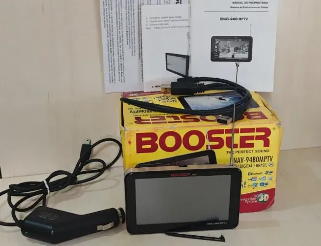 GPS / TV DIGITAL Portátil Automotivo Booster BNAV-9480MPTV