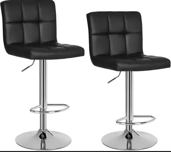 Banqueta alta estofada