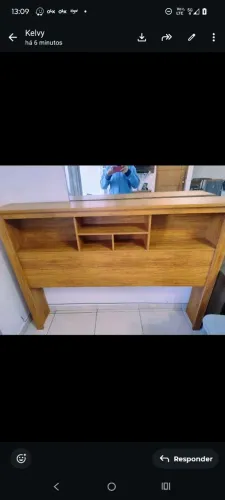 Cabeceira de cama madeira maciça 