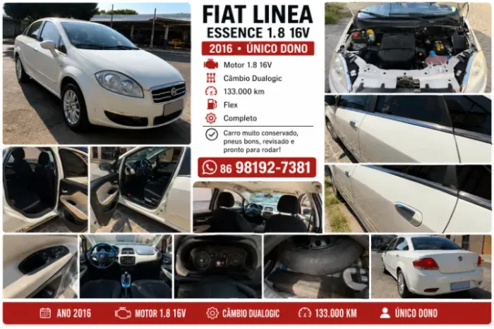 Fiat Linea Essence Dualogic 1.8 Flex 16V 4P 2016