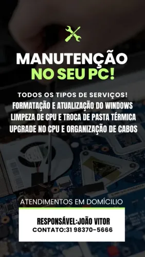 MANUTENÇÕES EM COMPUTADORES 