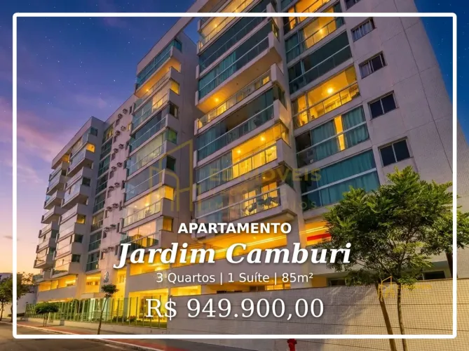Incrível Apartamento com Vista Livre em Jardim Camburi