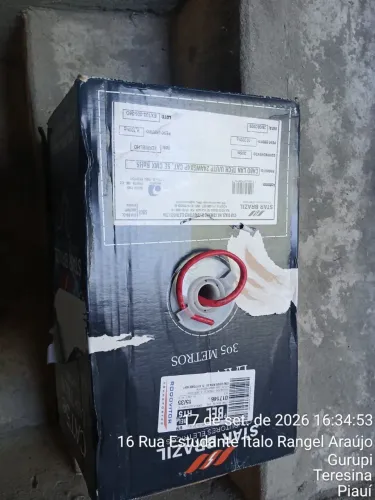 01 UMA CAIXA DE CABO CAT5E 100%