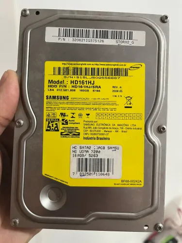 HD 160 GB - Com alerta - 3.5 Grande