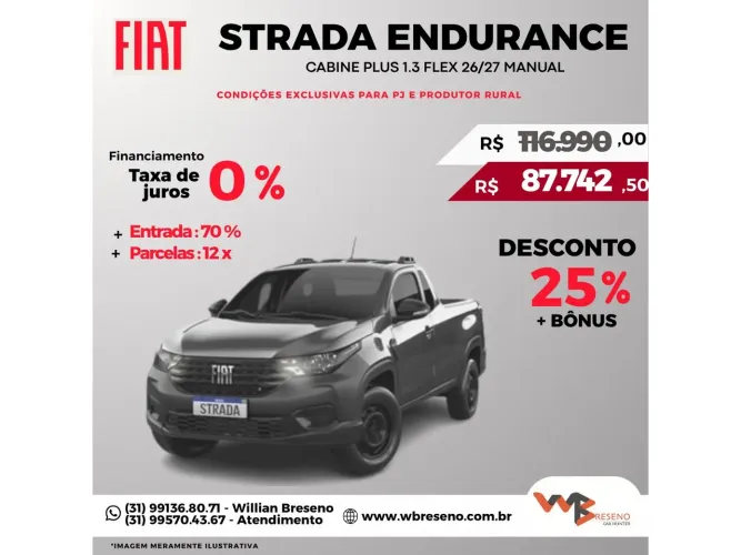 Fiat Strada Endurance 1.3 Flex 8V CS 2027