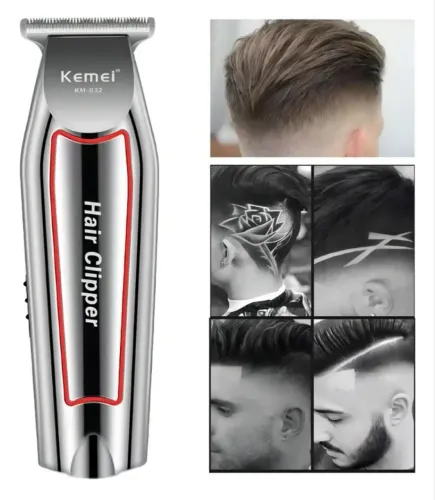 Máquina Cortar Kemei Acabamento Profissional Sem Fio KM-032 220v