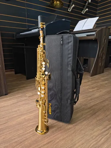 Sax soprano reto Tander (SEMINOVO) #SS-TANDER-030626