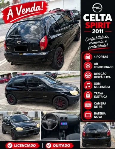 Chevrolet Celta Spirit/ LT 1.0 MPFI 8V Flexp. 5P 2011