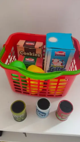 Cestinha de comidinhas e cestinha piquenique