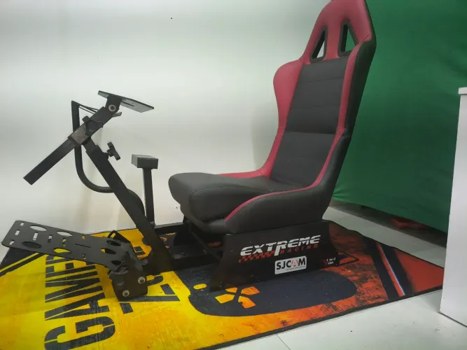 Cockpit Extreme Racing V3 + Banco Esportivo + Suportes Completo