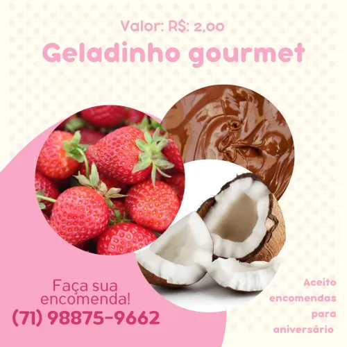 Geladinho gourmet 
