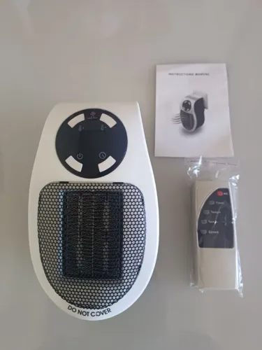 aquecedor portátil 500w com controle remoto