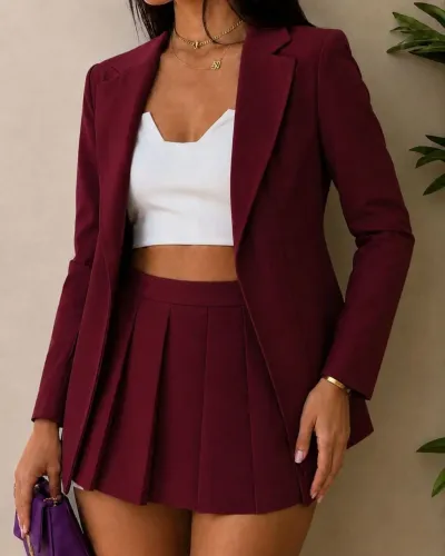 Conjunto Blazer (Short + Saia)