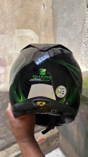 Capacete Shark S700 Glow Preto/Verde - Original