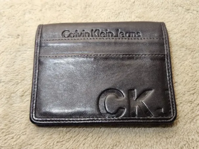 Carteira Masculina Calvin Klein Jeans Couro Legítimo 