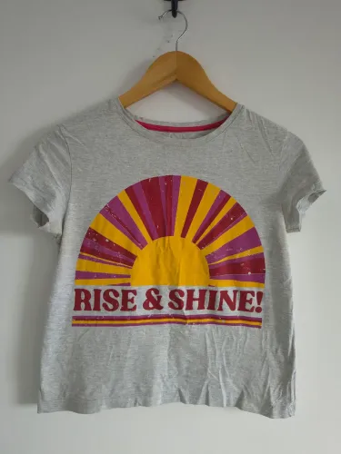 Blusa Cinza "Rise & Shine"
