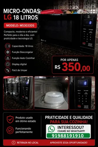 Microondas LG 18 litros 