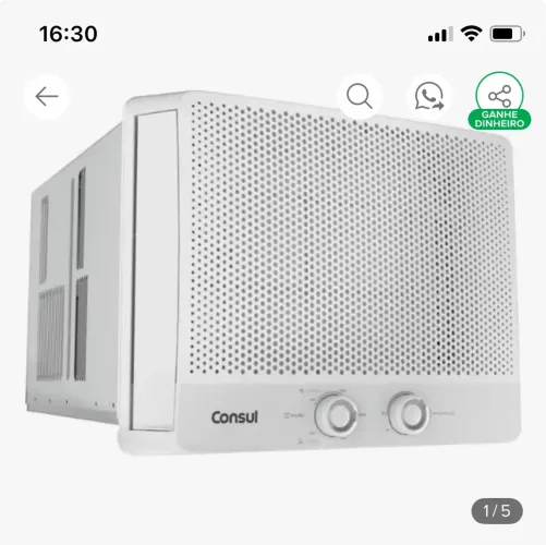 Ar condicionado em ótimo estado e pouco tempo de uso