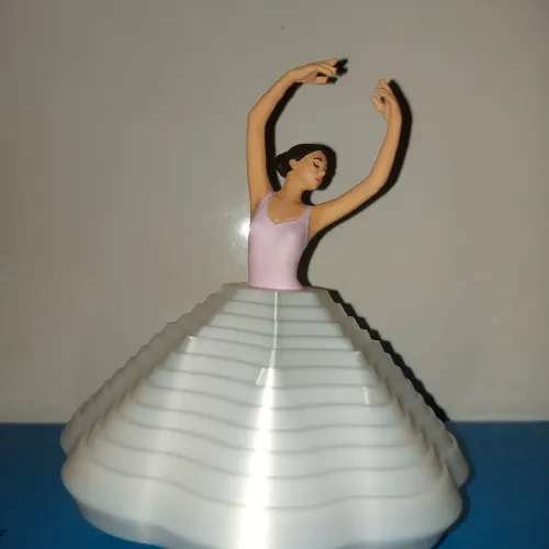 Bailarina Sensorial Giratória em 3D