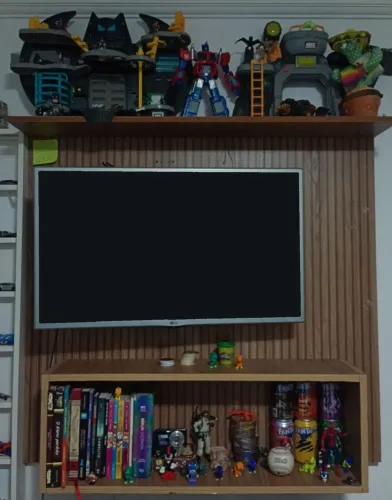 painel para tv de madeira