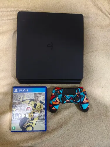Playstation 4 slim 1 terá aceito vídeo game como parte do pagamento