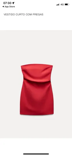 Vestido Zara Encorpado PP