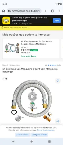 Instalação gás