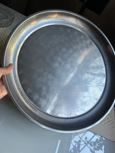 Bandeja inox redonda 46 cm PESADA