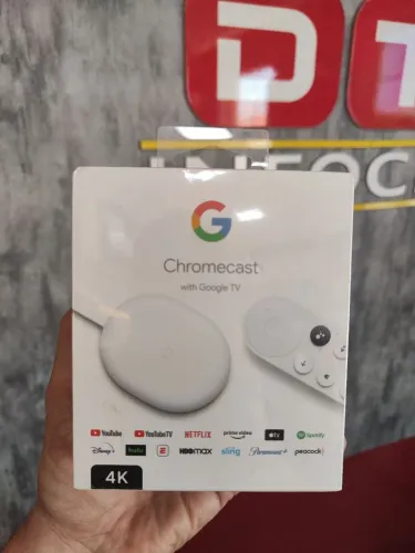 Chromecast Google Tv com controle