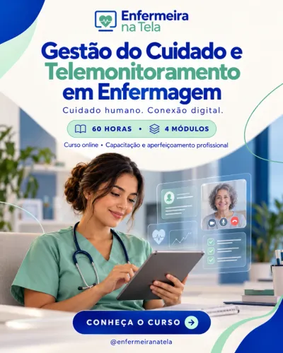 Curso Online Telemonitoramento e Gestão do cuidado 60h - Enfermagem Digital