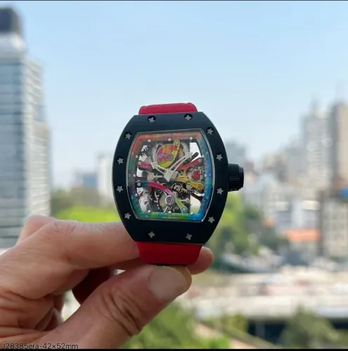 Relógio Richard Mille Red Rainbow ETA Exclusivo 