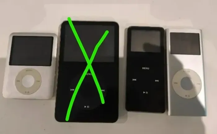 Lote 3 iPods Apple No Estado ( 3x Nano 3ª Gen) Para Peças / Conserto