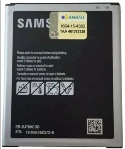 Bateria Samsung J7 Eb-Bj700cbe 3000mAh Nova e Original Garantia de 30 dias