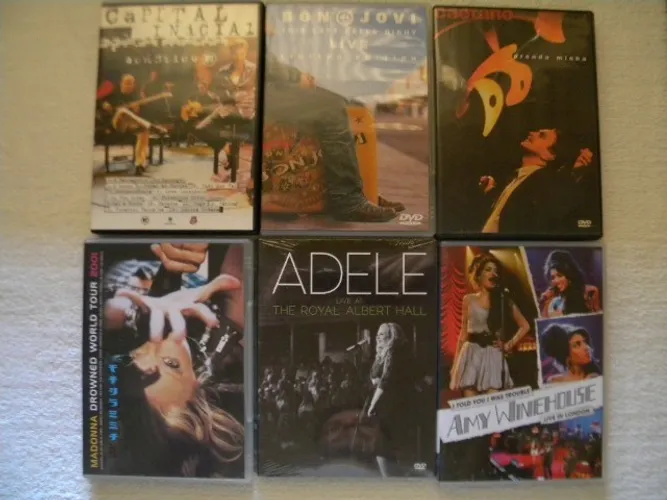 Dvd (5 Shows) Adele (Lacrado)/Capital Inicial/Amy Winehouse/Madonna...