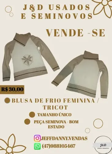 BLUSA DE FRIO FEMININA/TRICOT