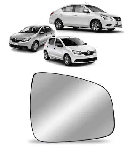Lente Espelho Retrovisor Sandero Logan 2015 a 19 Versa 2017