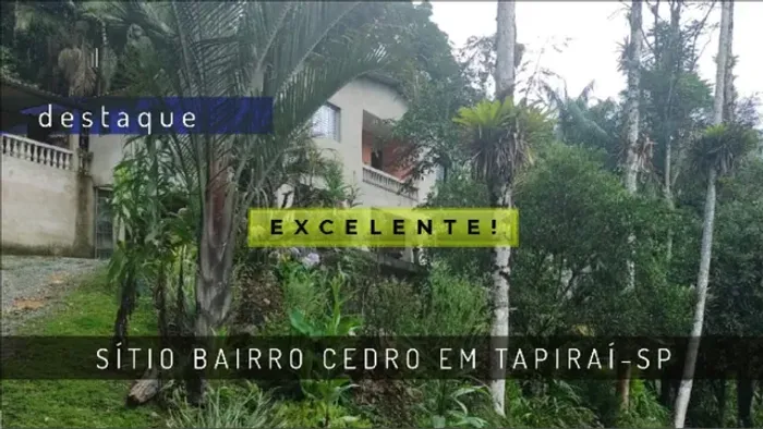 SÍTIO EM TAPIRAÍ BAIRRO CEDRO TAPIRAÍ SP
