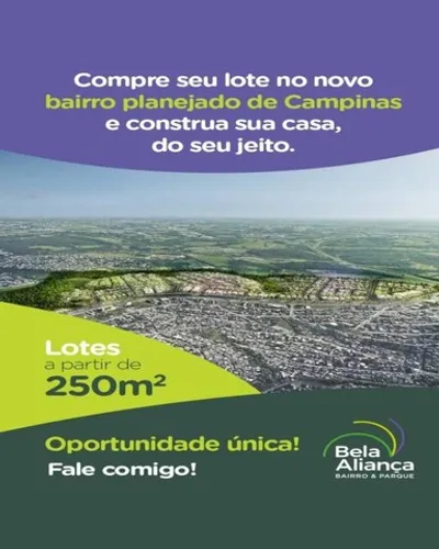 Terreno à venda em Campinas-SP, Jardim Ipaussurama com 250m² de área. Venha conferir!
