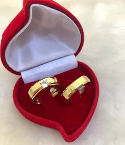 alianças de moeda antiga - casamento