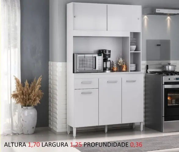 Armario kit cozinha 2 cores disponíveis 