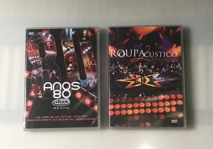2 dvds anos 80/roupa nova